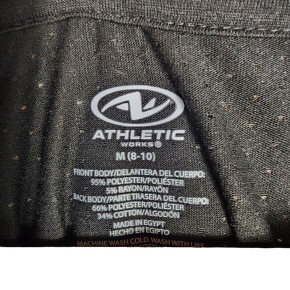 Athletic Black Short Sleeve Tee Medium - Picture 6 of 7